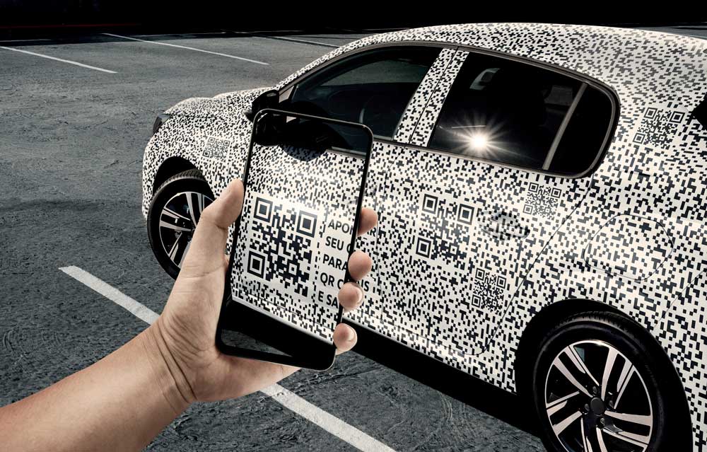 Peugeot cria o ‘QR CAR’ em ação futurística