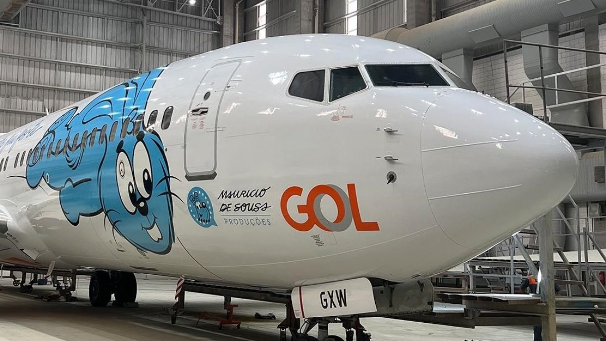 Gol celebra os 60 anos da Mônica com avião temático